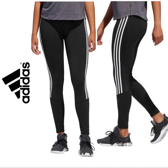 Adidas Believe This High-Rise 3-Stripe Tights - Picture 2 of 8